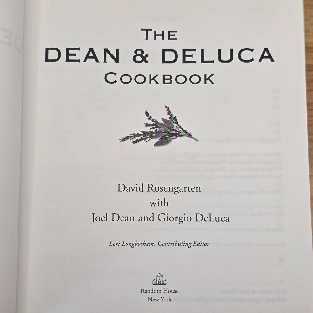 Dean & DeLuca Cookbook Signed by Joel Dean & Giorgio DeLuca 1st Edition HC - Picture 9 of 11